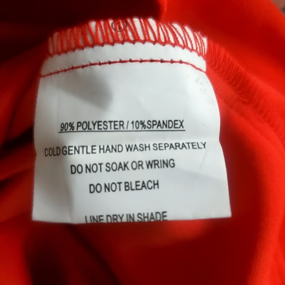 Hello Molly Ruffled One Shoulder Red Mini Dress Size 4 - Picture 4 of 8